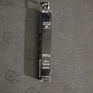 Make Up For Ever Aqua Resist Color Ink Eyeliner 01 Matte Charcoal NIB